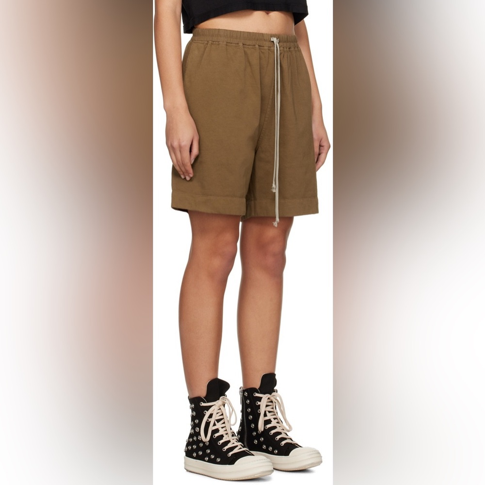 NWOT Rick Owens Drkshdw Brown Boxer Shorts Cotton XL